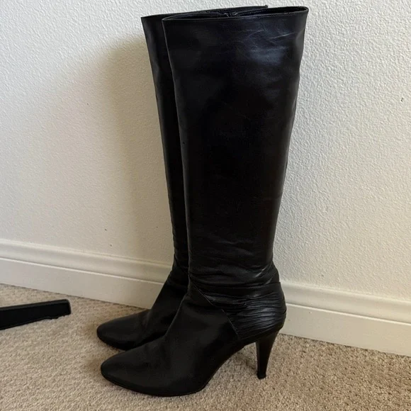 Cole Haan Black Heeled Boots - Picture 2 of 10
